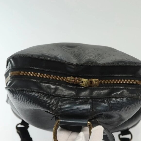 LOUIS VUITTON Epi Gobelins Backpack Black LV Auth - Picture 8 of 16